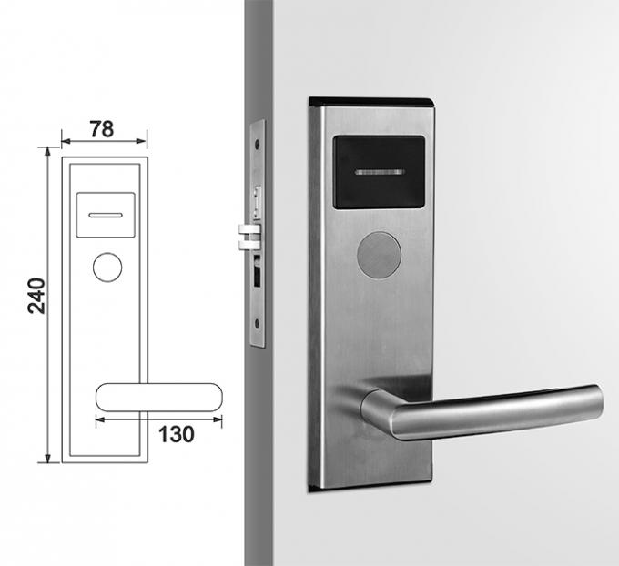 Fechamento eletrônico de aço inoxidável do hotel do RFID com sistema do fechamento de ProUSB