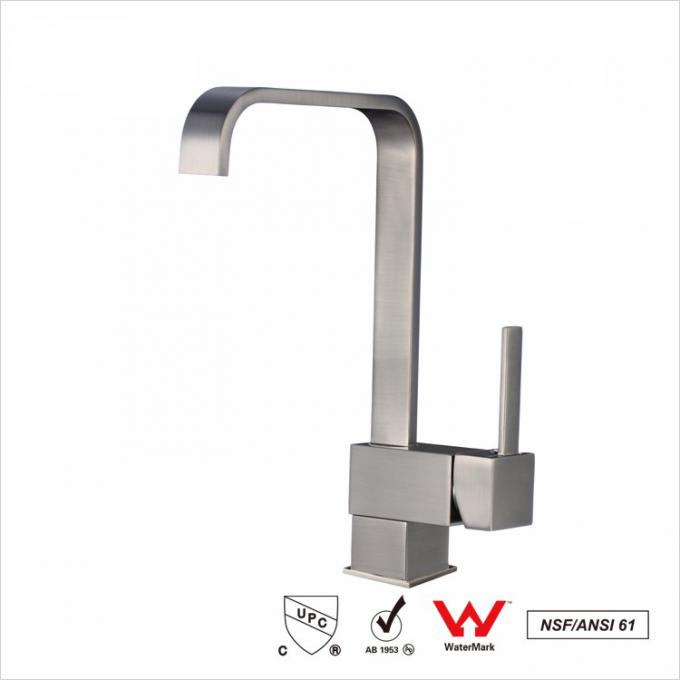 Torneira de bronze sem chumbo da cozinha/único torneira montado plataforma da torneira do dissipador do punho