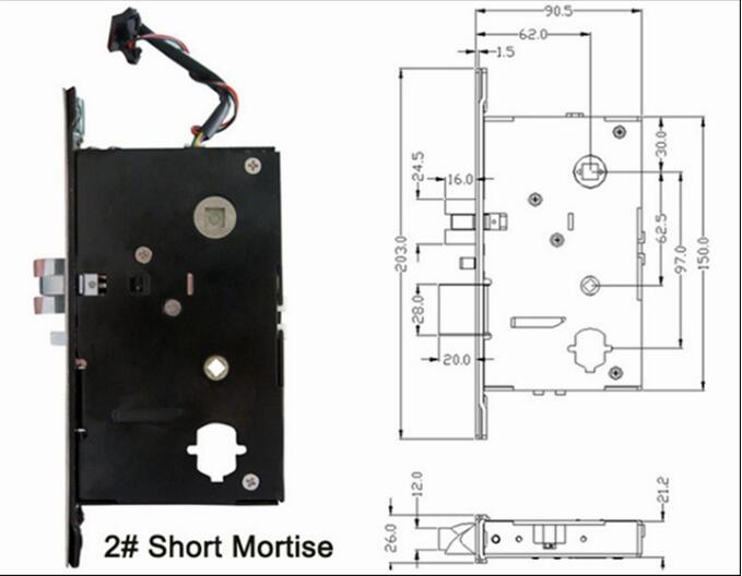 Fechadura da porta eletrônica da sala de hotel de Rfid do software Keyless de aço inoxidável da segurança de Digitas