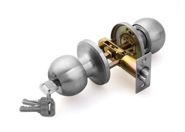 Alta segurança Privacidade 35 - 55mm fechaduras de porta tubulares fechaduras de botão de bola satinado inoxidável