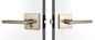 Set de fechadura tubular de liga de zinco fechaduras de porta de banheiro ajustáveis níquel de cetim