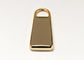 30 * 13 * 4mm Saco de mão com acessórios de hardware Golden Zipper Pull For Bag