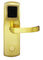 Cartão Eletrônico Fechadura de Portas de Hotel Revestimento em Ouro Adaptação de Portas Espessura 38 - 50 mm