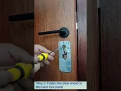 Troca mecânica de fechadura padrão europeia por fechadura inteligente APP