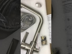 Plataforma-montou 3 em 1 torneira H330 de aço inoxidável de bronze XW200mm do purificador da água