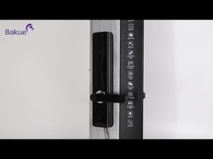 Black Smart European Standard Mortise Door Lock APP Função Wifi