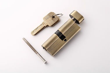 Antigo cilindro de fechadura de portas de latão de 80 mm 3 chaves parafusos de fixação dispositivos de bloqueio de morte