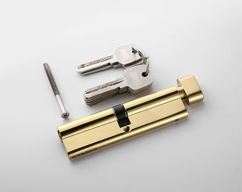 Bloqueio de porta de bronze dourado cilindro 110mm Alta segurança com viragem do polegar