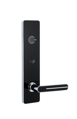 Zinque a fechadura da porta preta do cartão de Smart RFID da cor do Gunmetal para a aplicação do hotel