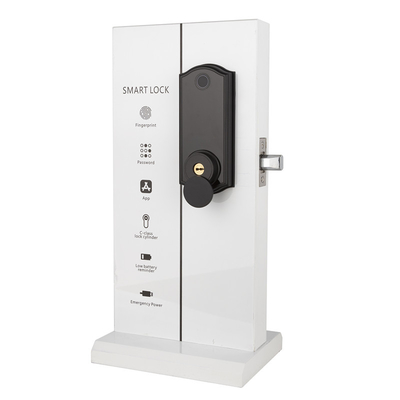 Bloqueio de porta com tela sensível ao toque com impressão digital Código de cartão de IC APP Wifi Control Deadbolt