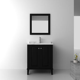 Armários de banheiro de madeira preto / conjuntos de móveis de banho