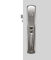 Puxadores da porta de aço inoxidável do cetim/porta de entrada Handlesets com botão