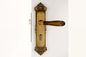 Fechadura de porta de quarto Mortise Set com 130 × 68 mm Manobra de alavanca Bronze amarelo antigo