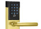 Electroinc Gold Door Lock Desbloqueado por senha ou chave mecânica