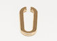 Acessórios de bolsas de mão de liga de zinco revestido de ouro Hardware com logotipo personalizado