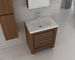 Elegantes móveis de banheiro em MDF de carvalho com armário lateral 800 x 25 x 700 mm
