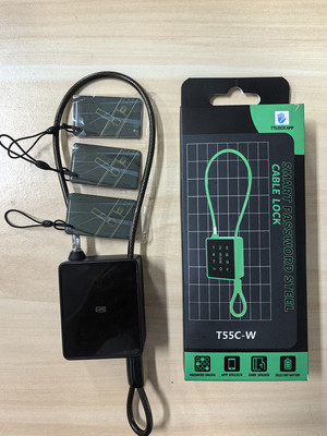 Fechaduras inteligentes para fora sem chave com cabo de 4 mm e controle APP