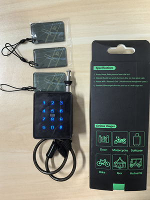 Fechaduras inteligentes para fora sem chave com cabo de 4 mm e controle APP