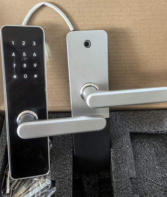 Fechadura de porta de casa inteligente Fechadura de impressão digital Bluetooth Wi-Fi Preto / Prateado pintado para segurança