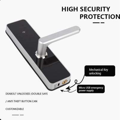 Fechadura de porta da frente da casa inteligente com Bluetooth WiFi RFID e entrada sem chave