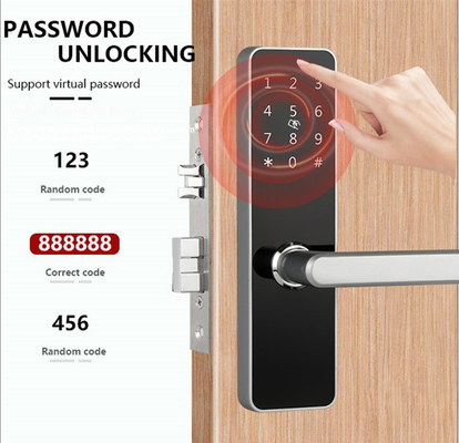 Liga de alumínio acabamento pintado Bluetooth fechadura de porta controle remoto com Bluetooth / conectividade Wi-Fi
