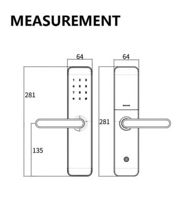 Bluetooth Wifi RFID fechadura de porta inteligente sem chave para casa porta de entrada porta de quarto