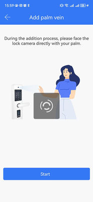 Alumínio Commercial Smart Lock Reconhecimento Facial Vídeo Olho de Gato Palma Veia Desbloqueio IP65