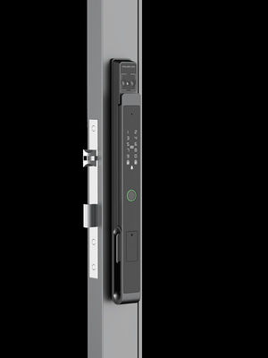 Alumínio Commercial Smart Lock Reconhecimento Facial Vídeo Olho de Gato Palma Veia Desbloqueio IP65
