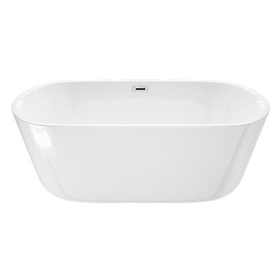 Banheira de banho de forma oval clássica acrílica não escorregadia