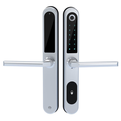 Impressão digital Estrutura de alumínio Bluetooth APP fechadura de porta com cartão de código