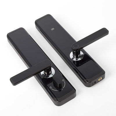 Black Smart European Standard Mortise Door Lock APP Função Wifi