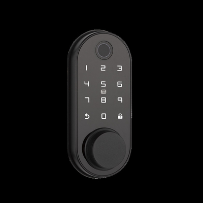 FCC Smart Deadbolt fechadura fechadura de porta com cartão de código de impressão digital APP WiFi Funciton
