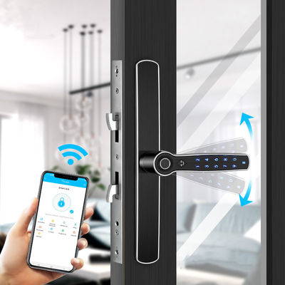 Bloqueio de impressões digitais FPC Bloqueio de porta deslizante Bluetooth Manutenção de liga de zinco