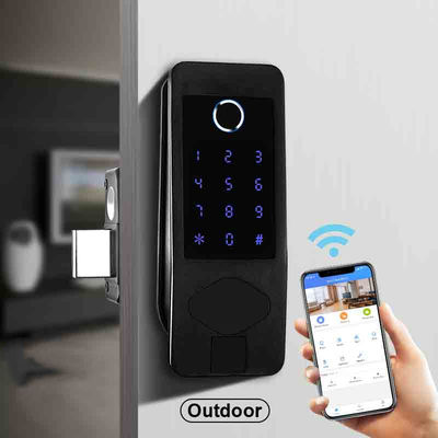 Bloqueio à prova d'água IP65 Bloqueio de porta inteligente externo Desbloqueio de impressão digital